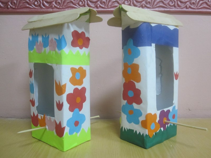 Кормушки для птиц из отходов