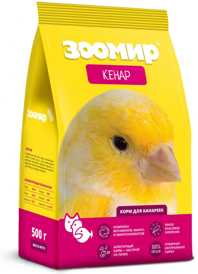 Корм для канареек "кенар"