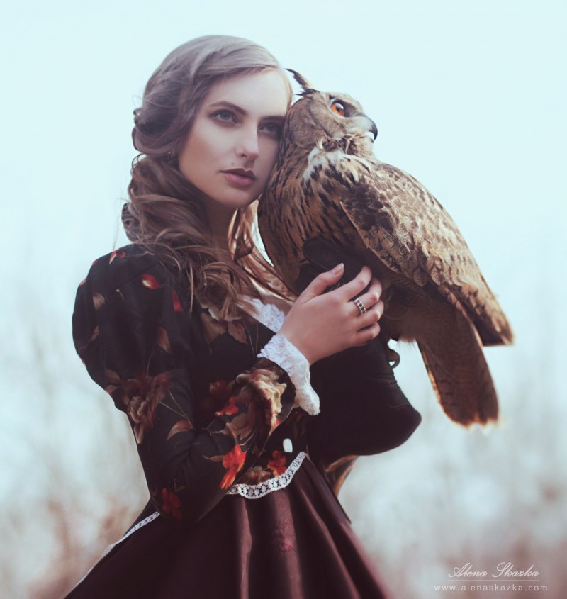 Девушка с совой фотосессия