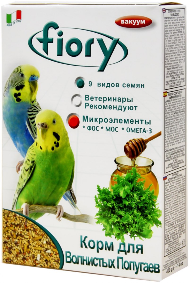 FIORY корм для волнистых попугаев pappagallini 400 г