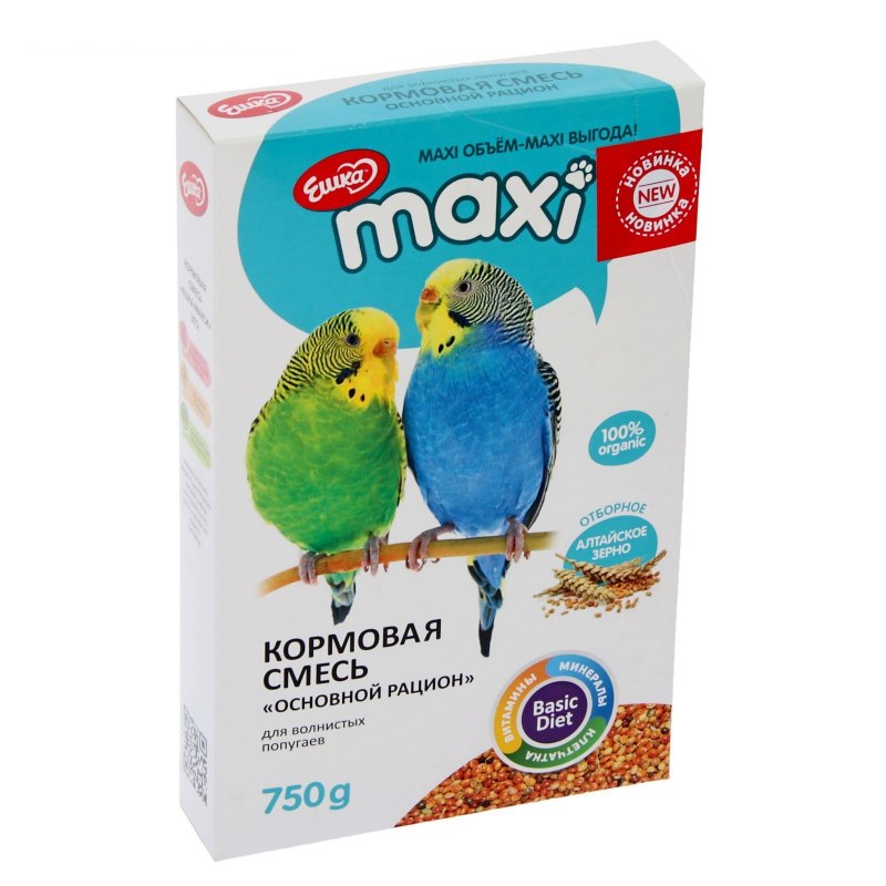 Ешка Maxi д/попугаев основной рацион 750г