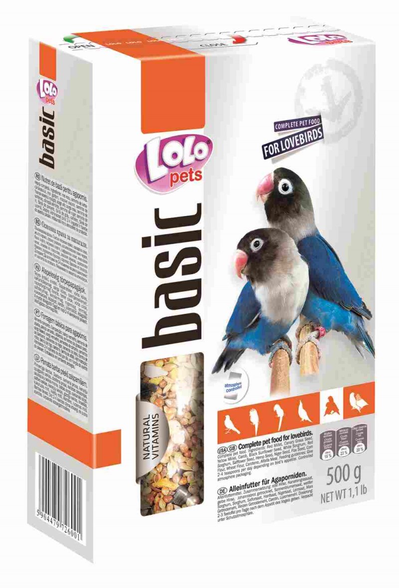 Корм Lolo-Pets для неразлучников полнорационный 1кг
