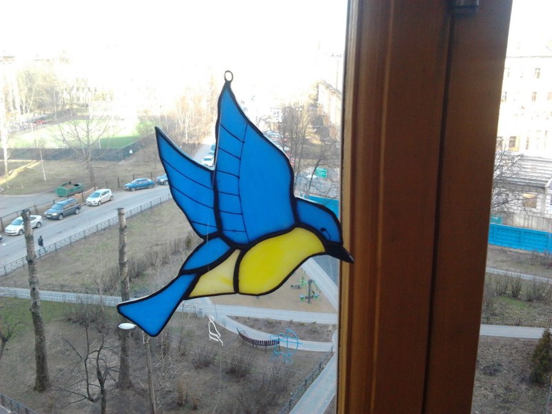 Круглое витражное окно