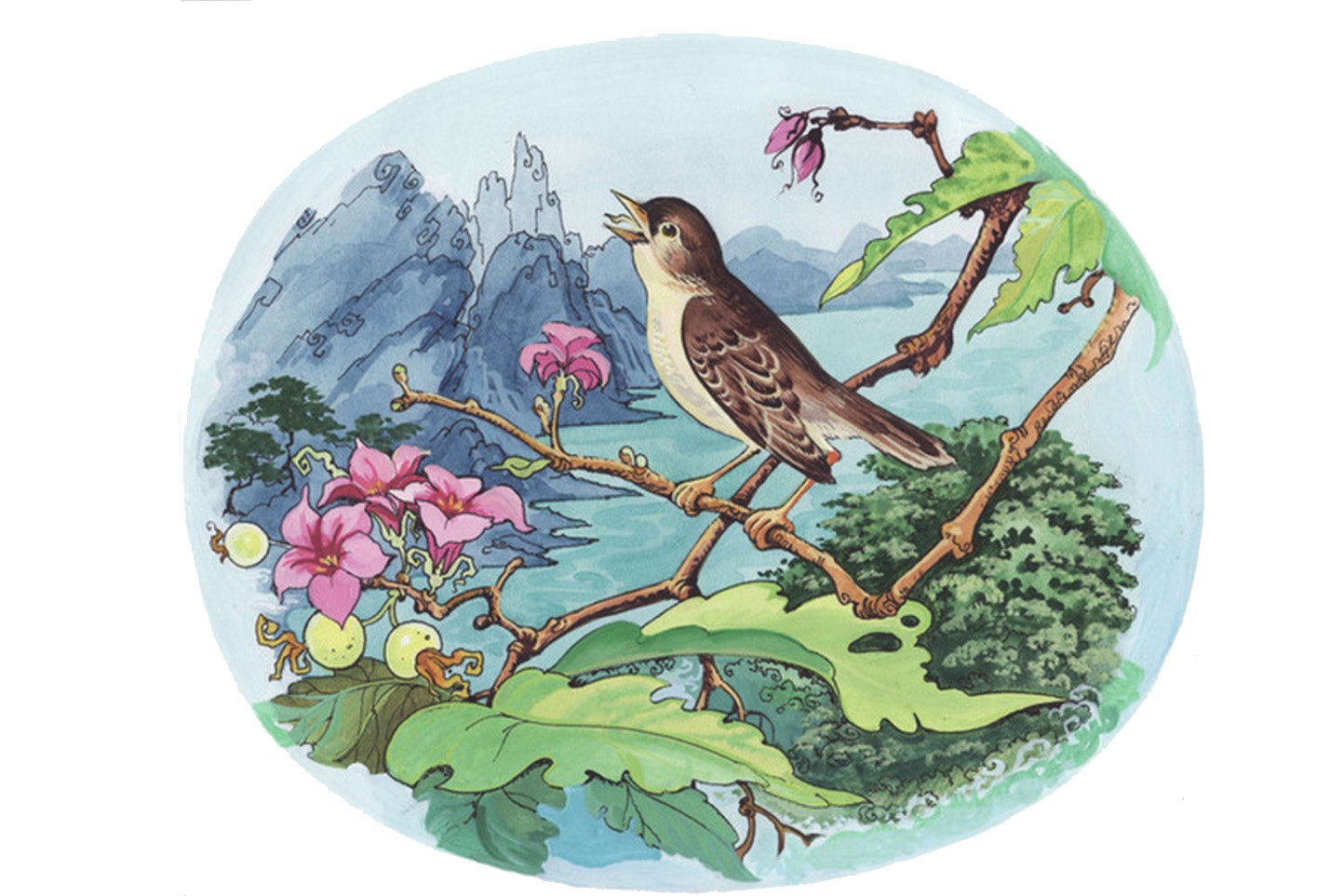В каких произведениях есть птицы. Сказка Соловей Андерсен. Андерсен Соловей иллюстрации. Х. К. адндерсен «Соловей».