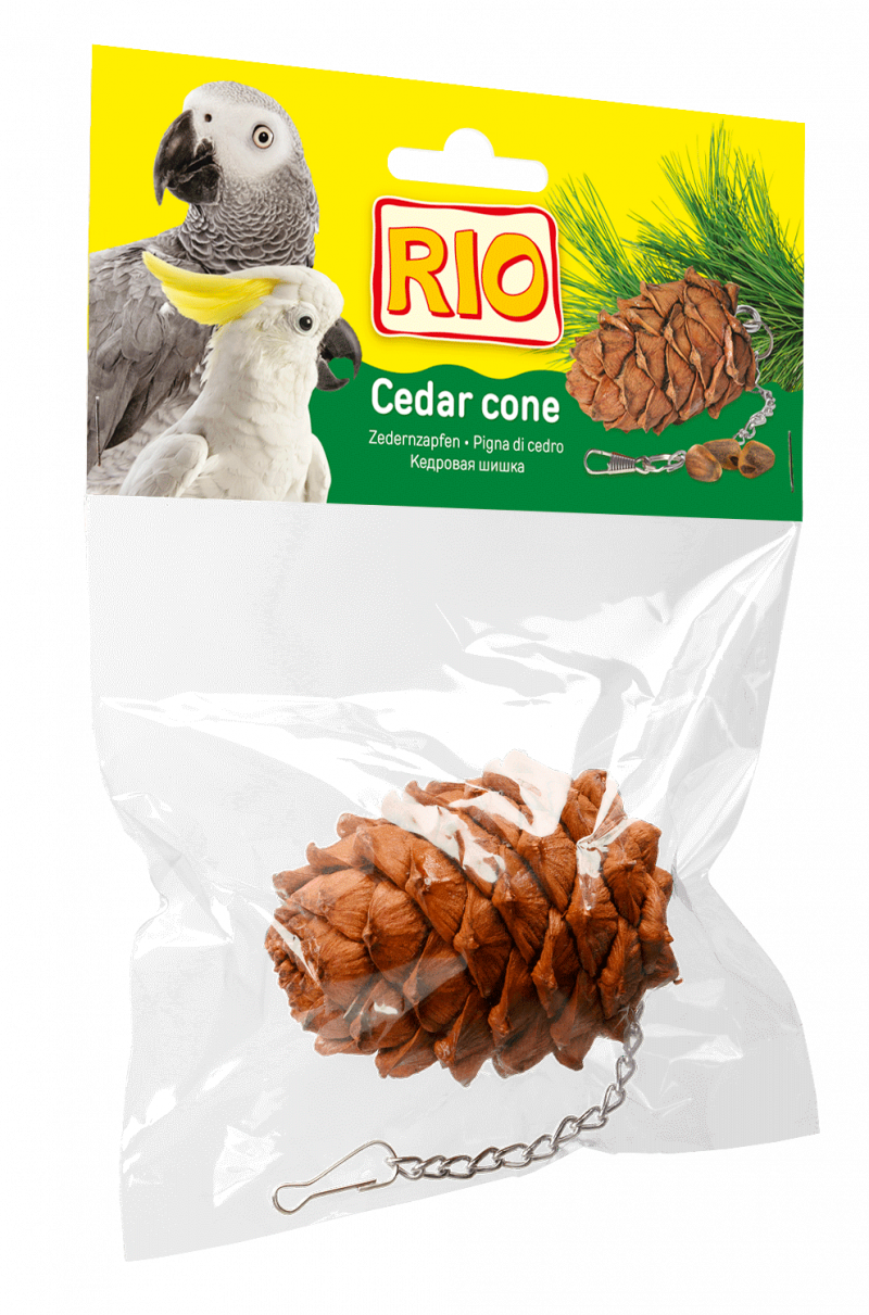 Rio лакомство-игрушка Кедровая шишка для крупных и средних попугаев
