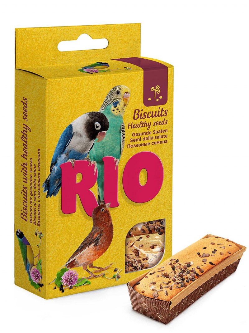 Rio бисквиты с полезными семенами для птиц, 5х7гр.