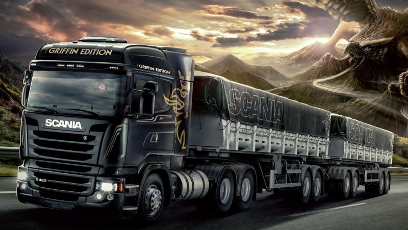 Scania Black Griffin