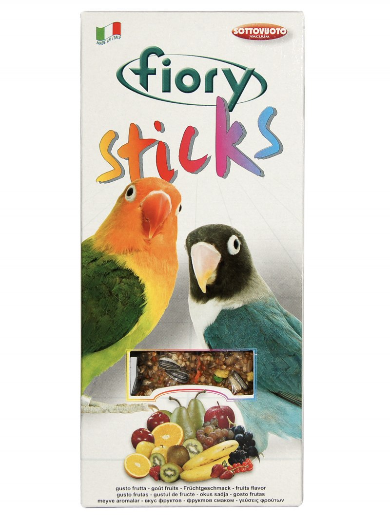 FIORY Sticks лакомство палочки для средних попугаев с фруктами 120гр