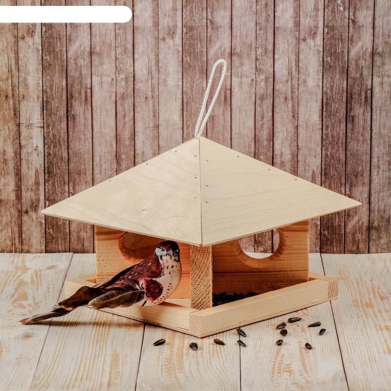 Кормушка для птиц Blumen haus "кафе", 18 х 18 х 23 см