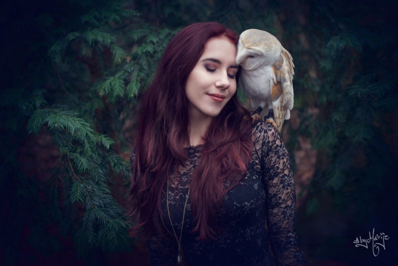 Девушка с совой фотосессия