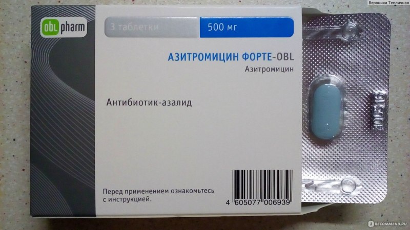 Азитромицин форте 500 мг