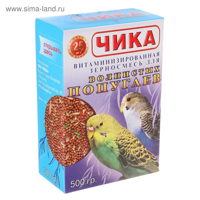 Чика корм для попугаев 500гр