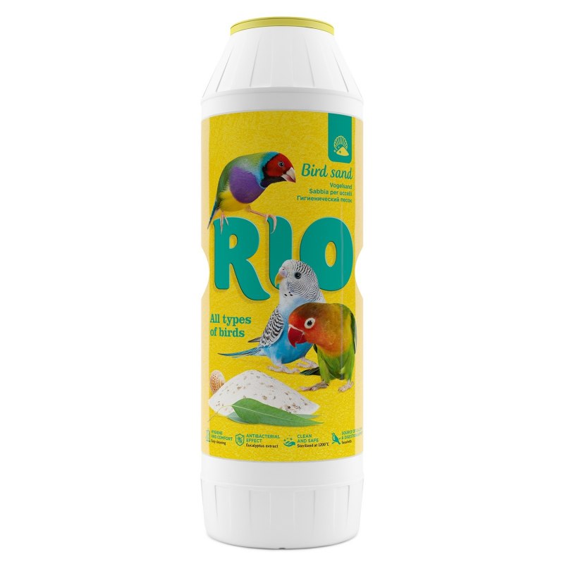 Рио песок для птиц гигиенический банка 2кг, Rio