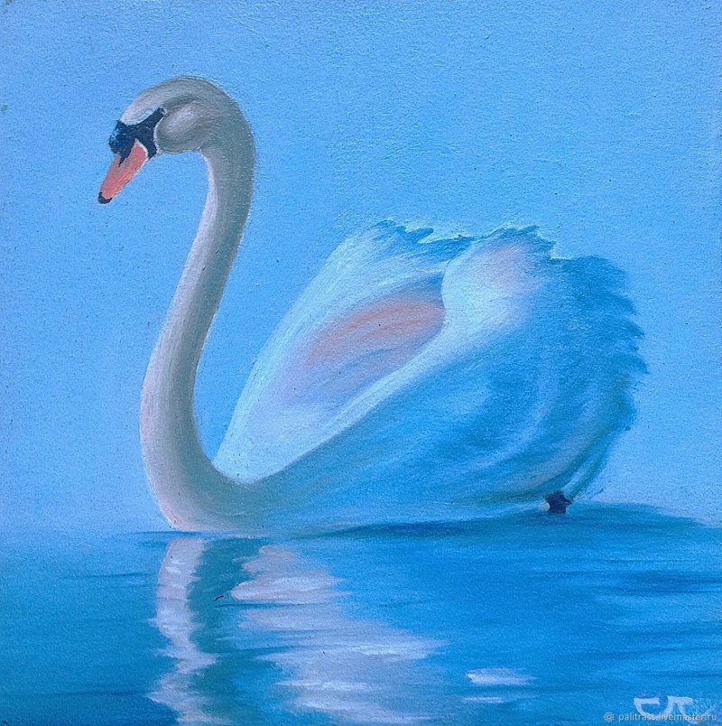 Лебеди живопись