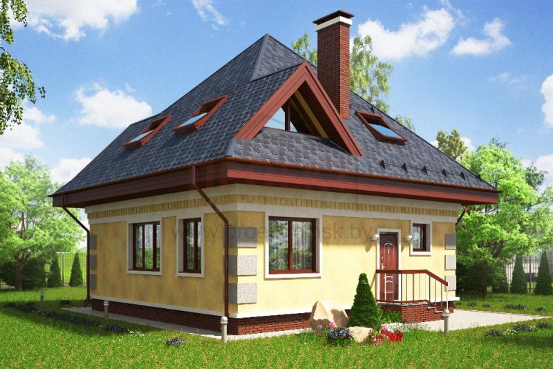 Шатровая крыша с мансардой
