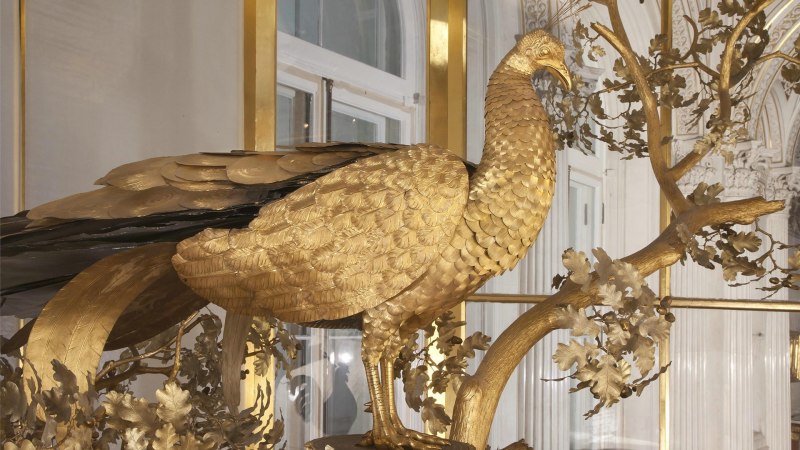 Часы Павлин Эрмитаж