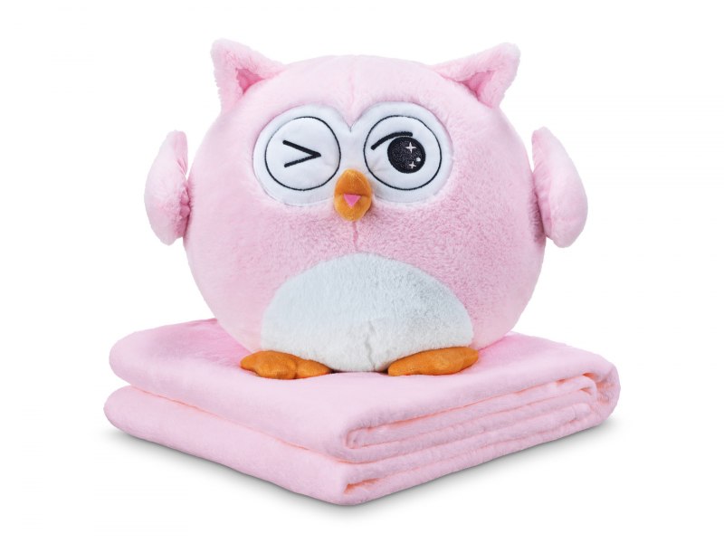 Игрушка Dormeo «Сова» 3 в 1. цвет: розовый. Модель: Луни-ку