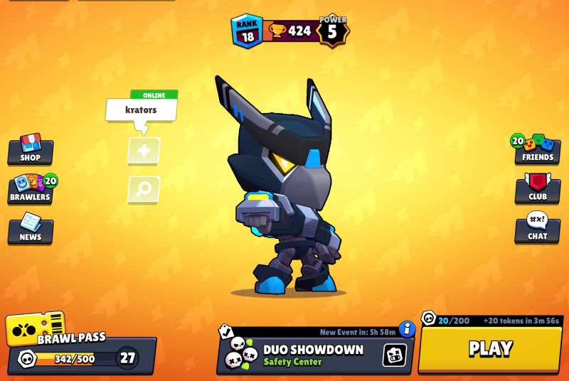 Золотой ворон из Brawl Stars