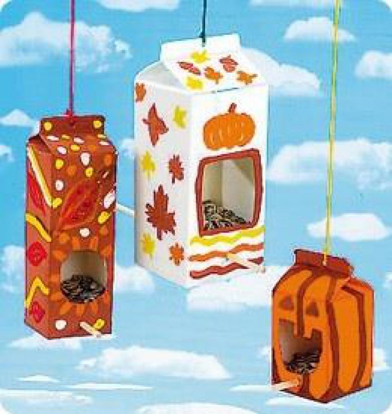 Кормушки из коробочек