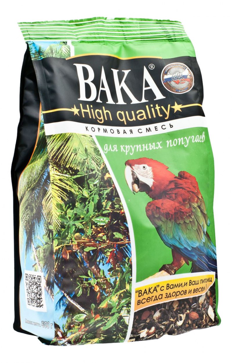 Вака корм High quality для крупных попугаев