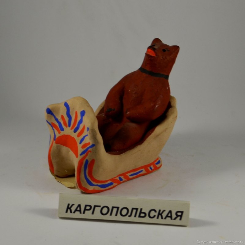 Каргопольская игрушка сани