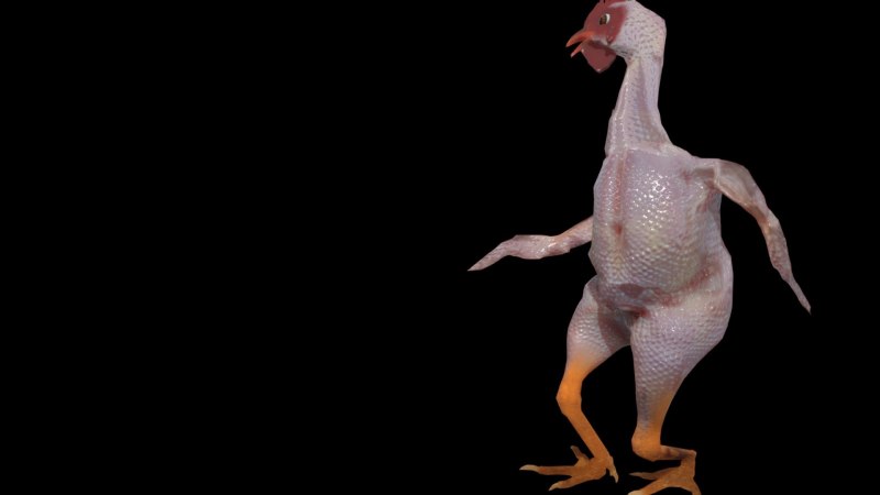 Курица 3d