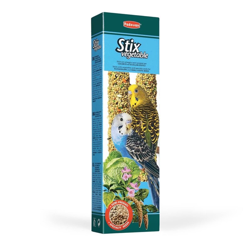 Лакомство для птиц Padovan Stix Herbs для попугаев и экзотических птиц антистрессовые с травами