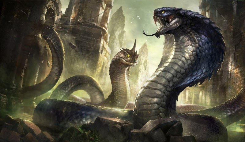 Лернейская гидра змея