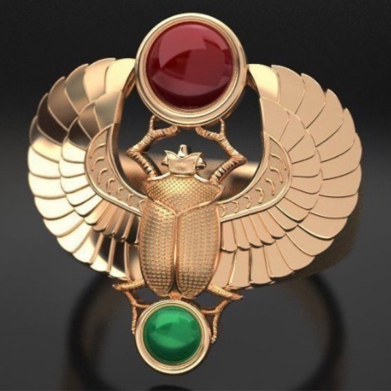 Жук скоробейник в Египте