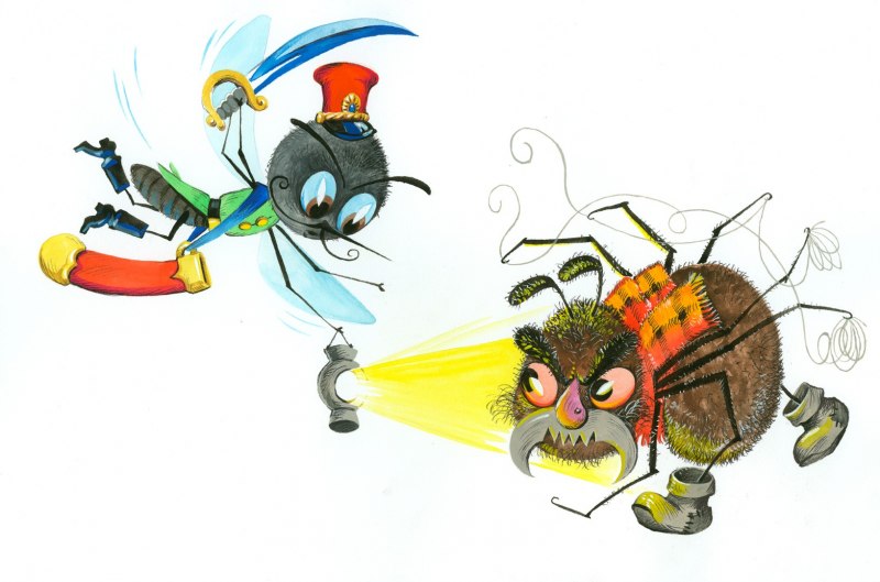 Муха-Цокотуха мультфильм 1976