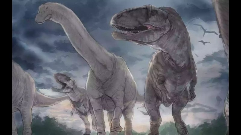 Диплодок и Тиранозавр рекс