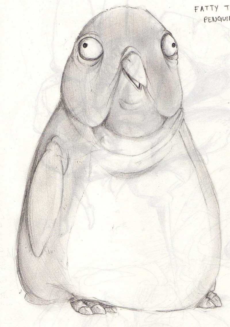 Пингвин скетч
