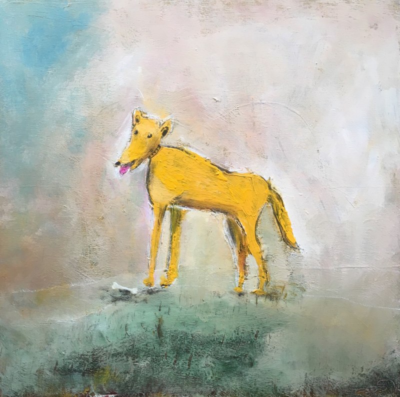 Собачка желтая