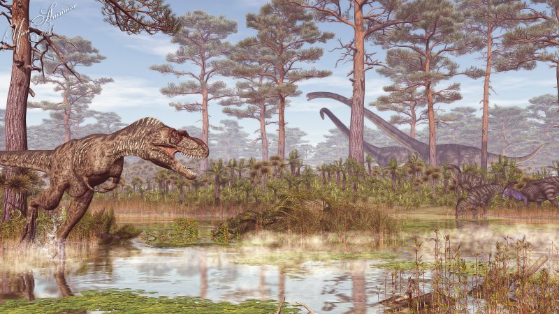 Альбертозавр арт