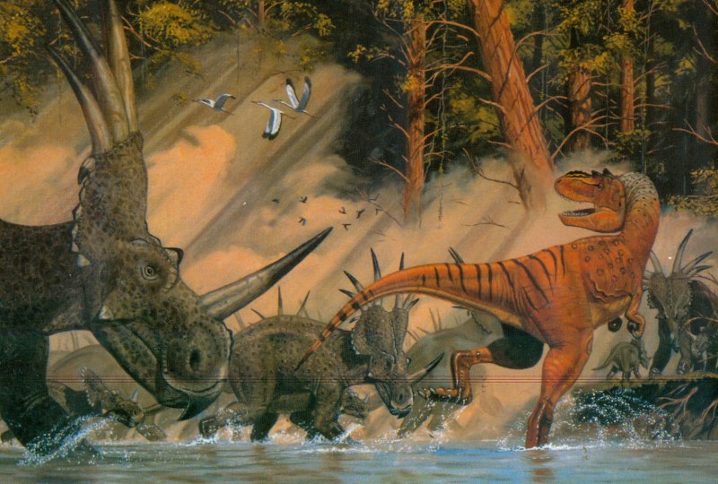 Тираннозавр против Стиракозавр