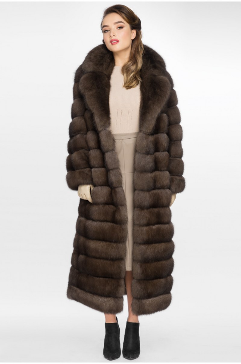 Шуба Соболиная МЕХГРАД длинная