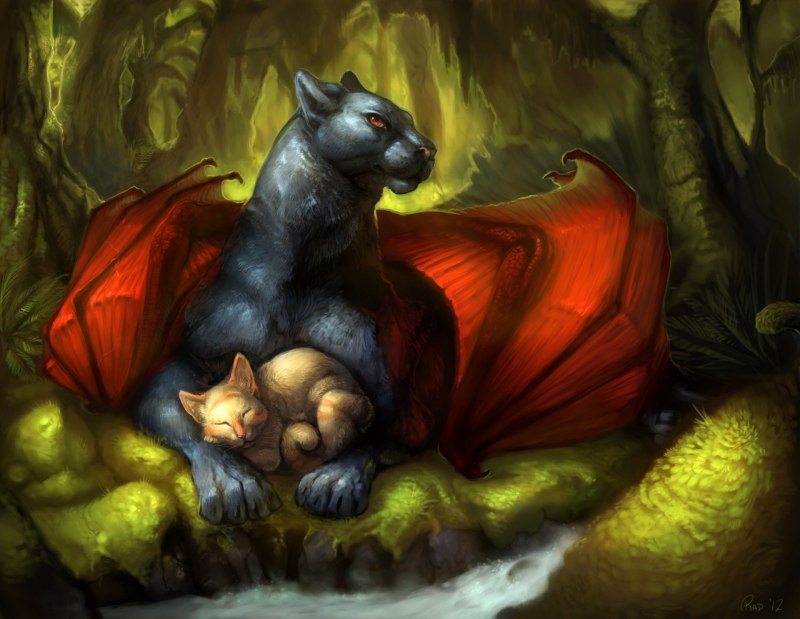 Чёрный демон Лис Фамильяр