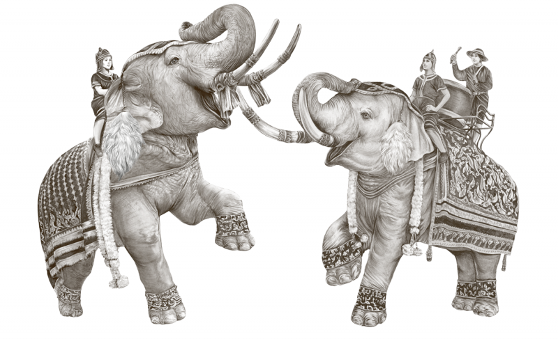 Фигурка слон 26*10,5*20 см - Lefard