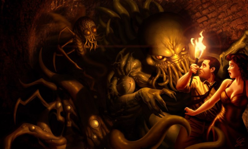 Хтоническое монстр Лавкрафт