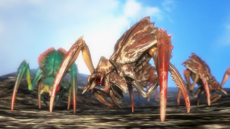 Личинка муравьиного Льва охотится