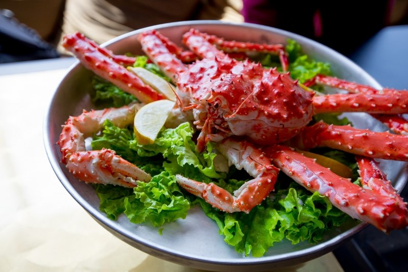 Камчатский краб блюдо