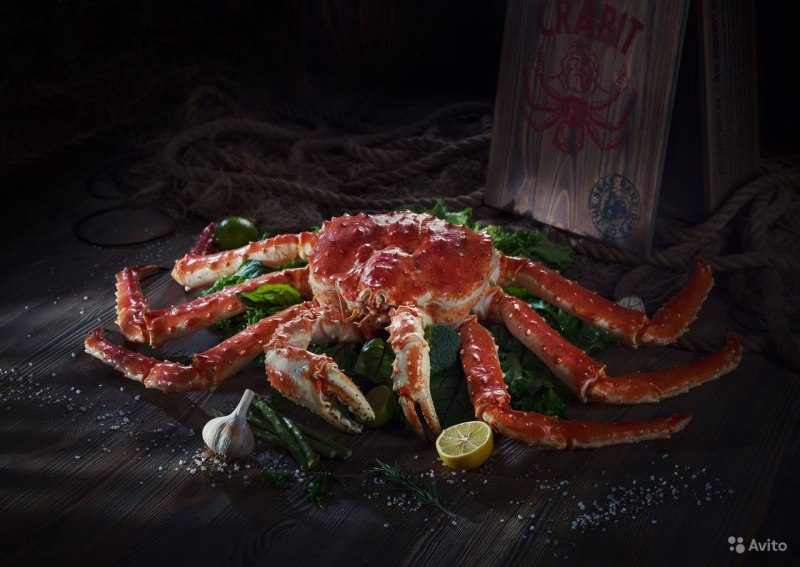 Камчатский краб и морепродукты