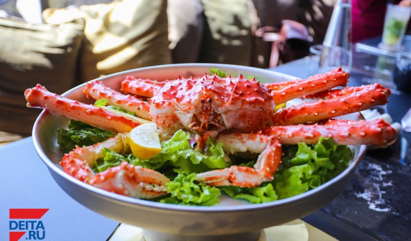 Камчатский краб блюдо