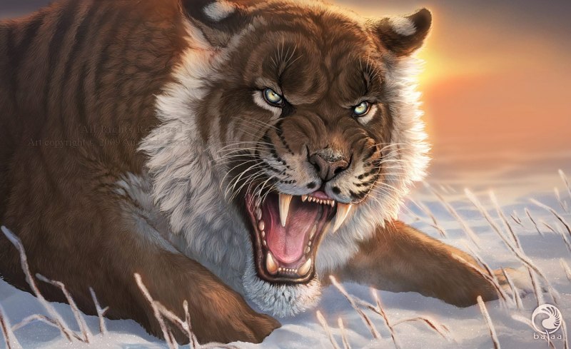 Монстры Аляски Саблезубый волк