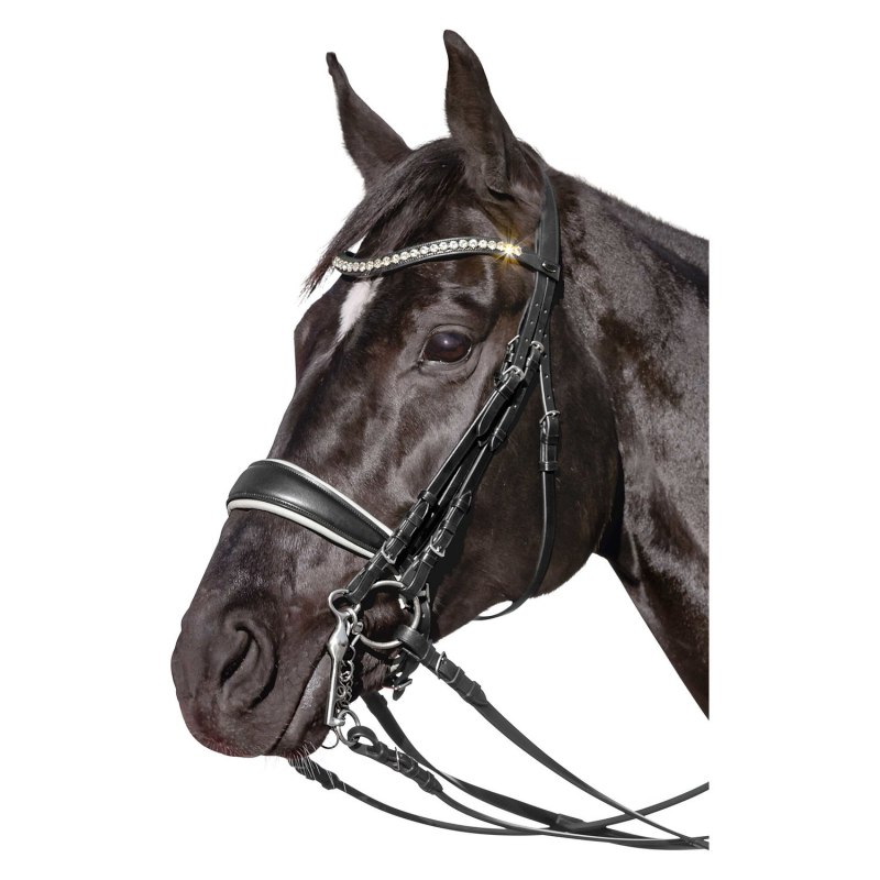 Выездковое оголовье мундштучное