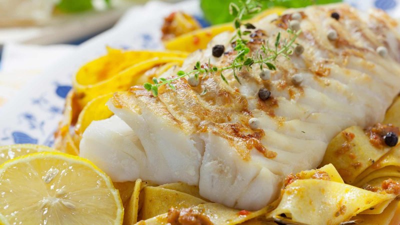 Филе трески на пару