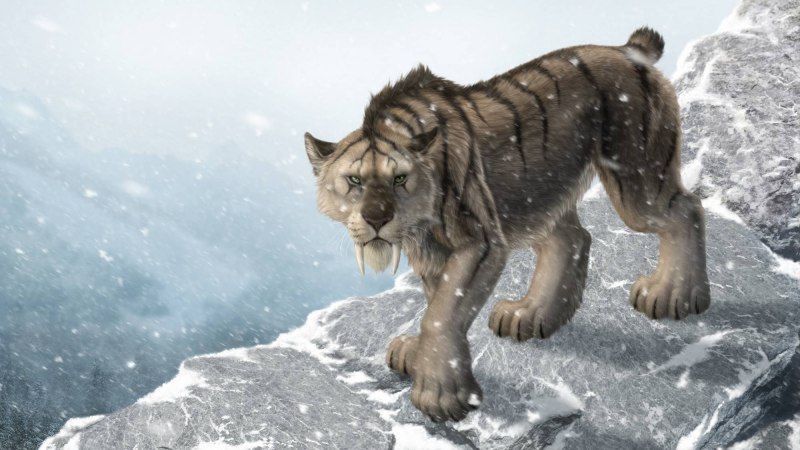 Саблезубый Лев Смилодон