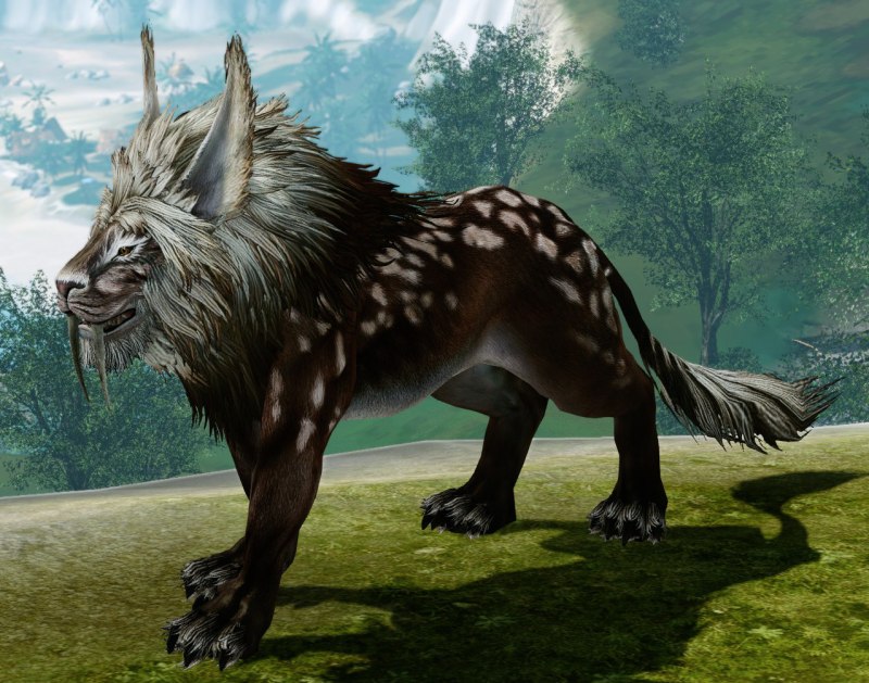 Белый Лев в степи