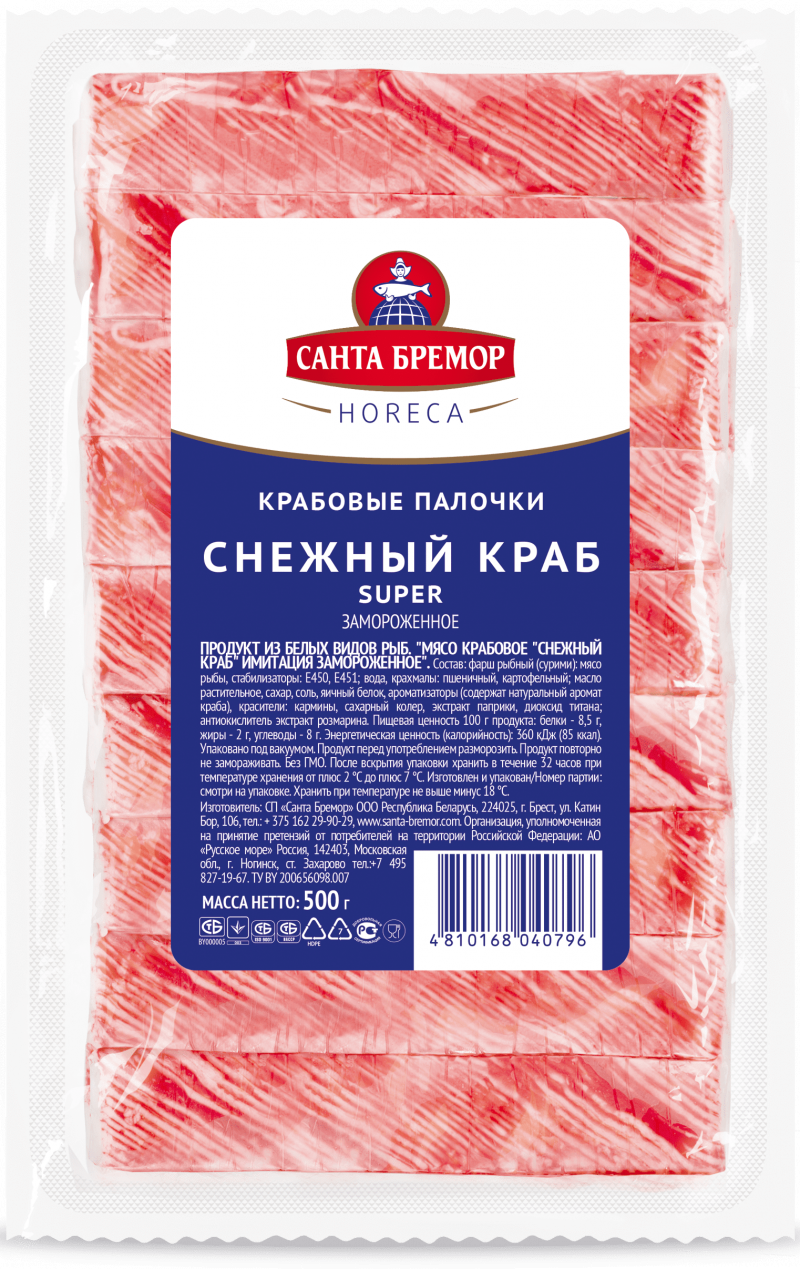 Палочки снежный краб Санта Бремор