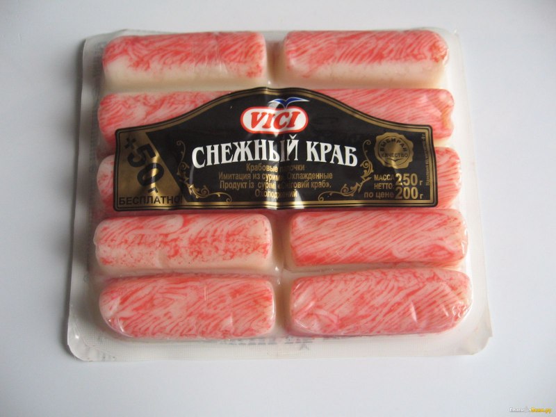 Vici палочки снежный краб крабовые 200г